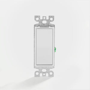 TM4 15A Single Pole Decorative Rocker Light Switch, 120/277V | USVOLTRA
