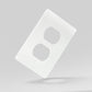 TR9602 Screwless Duplex Wallplate Standard Receptacle Cover | USVOLTRA
