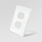 TR9602 Screwless Duplex Wallplate Standard Receptacle Cover | USVOLTRA