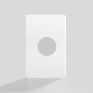 TR9604 Screwless Single Receptacle Wallplate Round Outlet Cover | USVOLTRA
