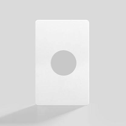 TR9604 Screwless Single Receptacle Wallplate Round Outlet Cover | USVOLTRA